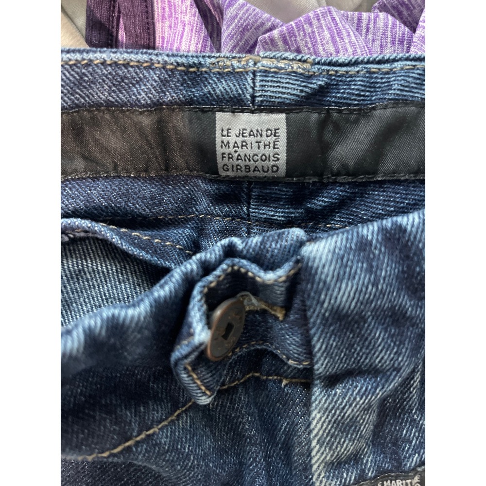 Vtg Marithe Francois Girbaud Mens Denim Shorts Sz 36 Y2K Hip Hop Shuttle Tape - Picture 7 of 8